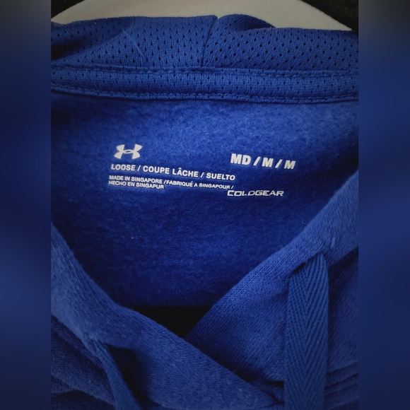 Under Armour Tops Under Armor Royal Hustle Fleece Hoodie Medium